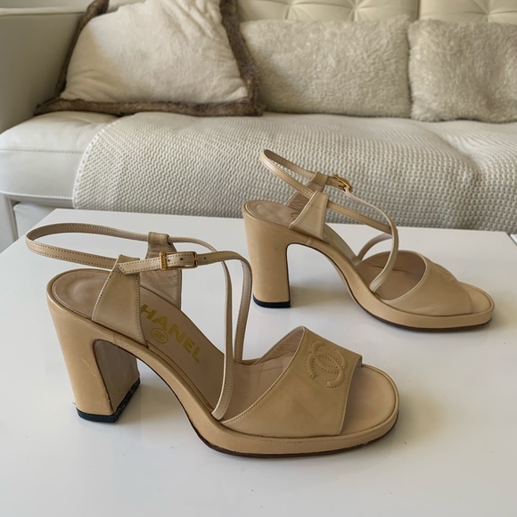 Chanel shoes. Leather. Size 37 - Picture 5 of 7